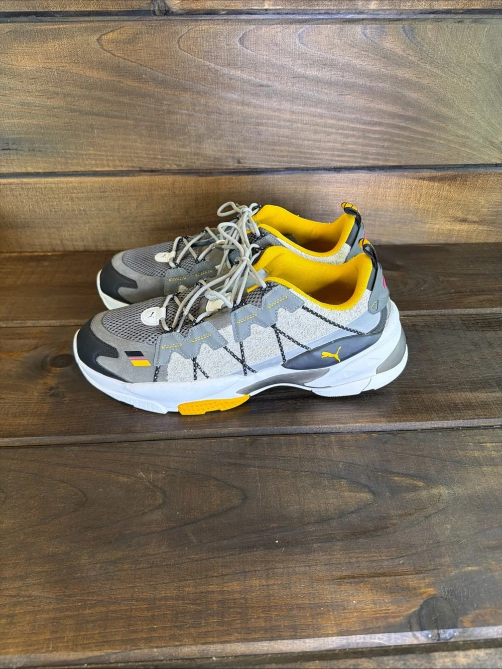 NEW Puma Helly Hansen X LQDCELL Omega Quiet Shade Gray Sneakers Shoes Men Sz 13